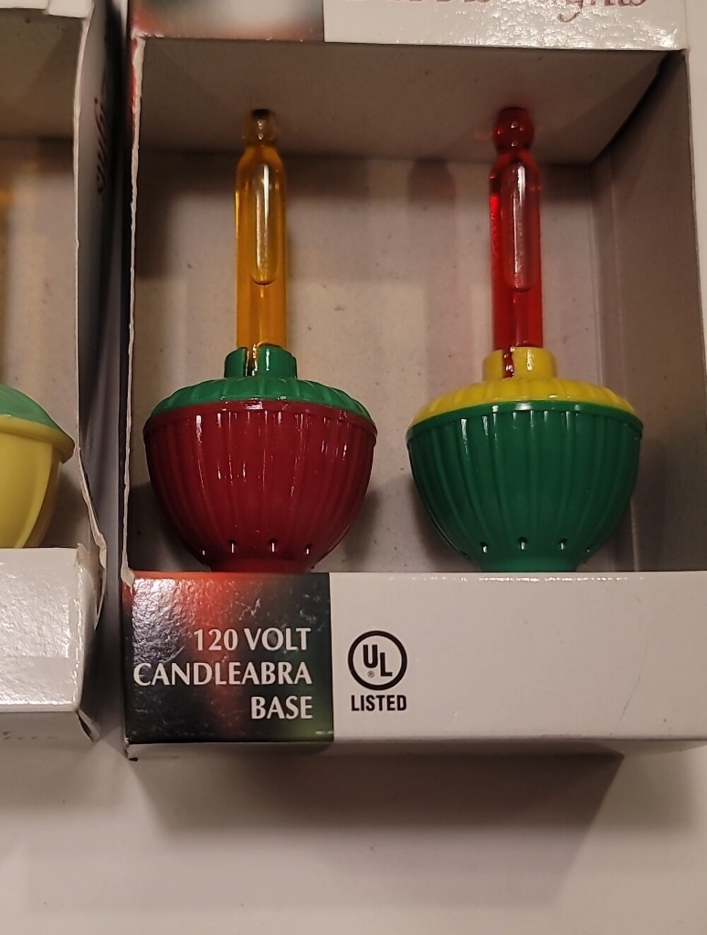 Festive Green, Red & Yellow Holiday BUBBLE Lights - Classic Replacement Set